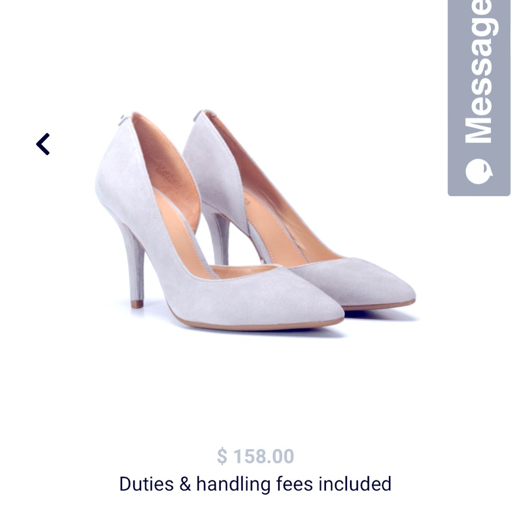 Michael Kors Suede Dorothy Flex Pump D’Orsay Powder Blue. Size 8.5